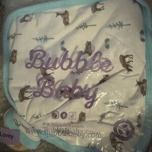 Bubble Baby Bamboo Lovey with Deer Print NEW